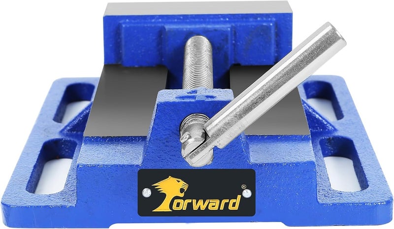 Forward Q196A 6 Inch Drill Press Vise Portable Bench Vise with Slotted Base, 6" Jaw Width - Image 3